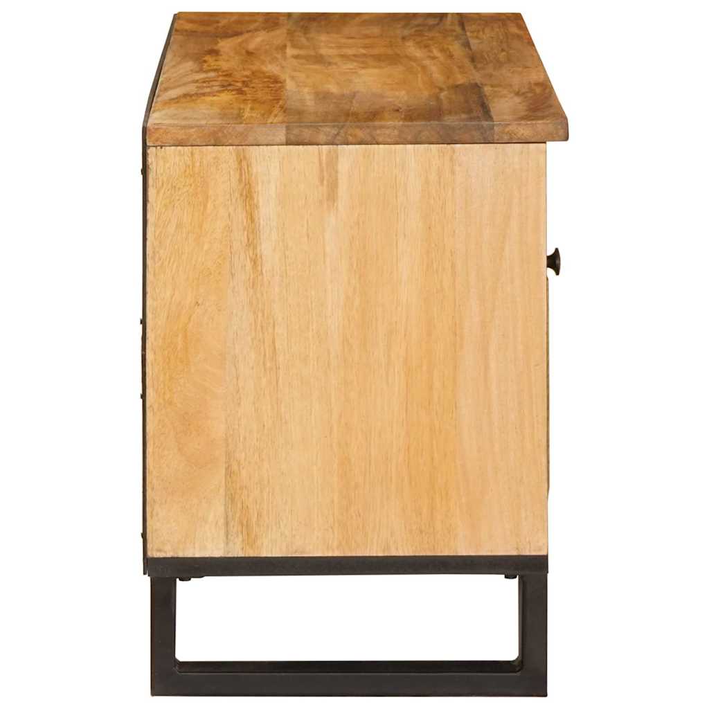 Mueble de TV Marrón 80 x 33 x 46 cm Madera de mango maciza