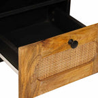 Mueble de TV Marrón 100 x 33 x 46 cm Madera de mango maciza