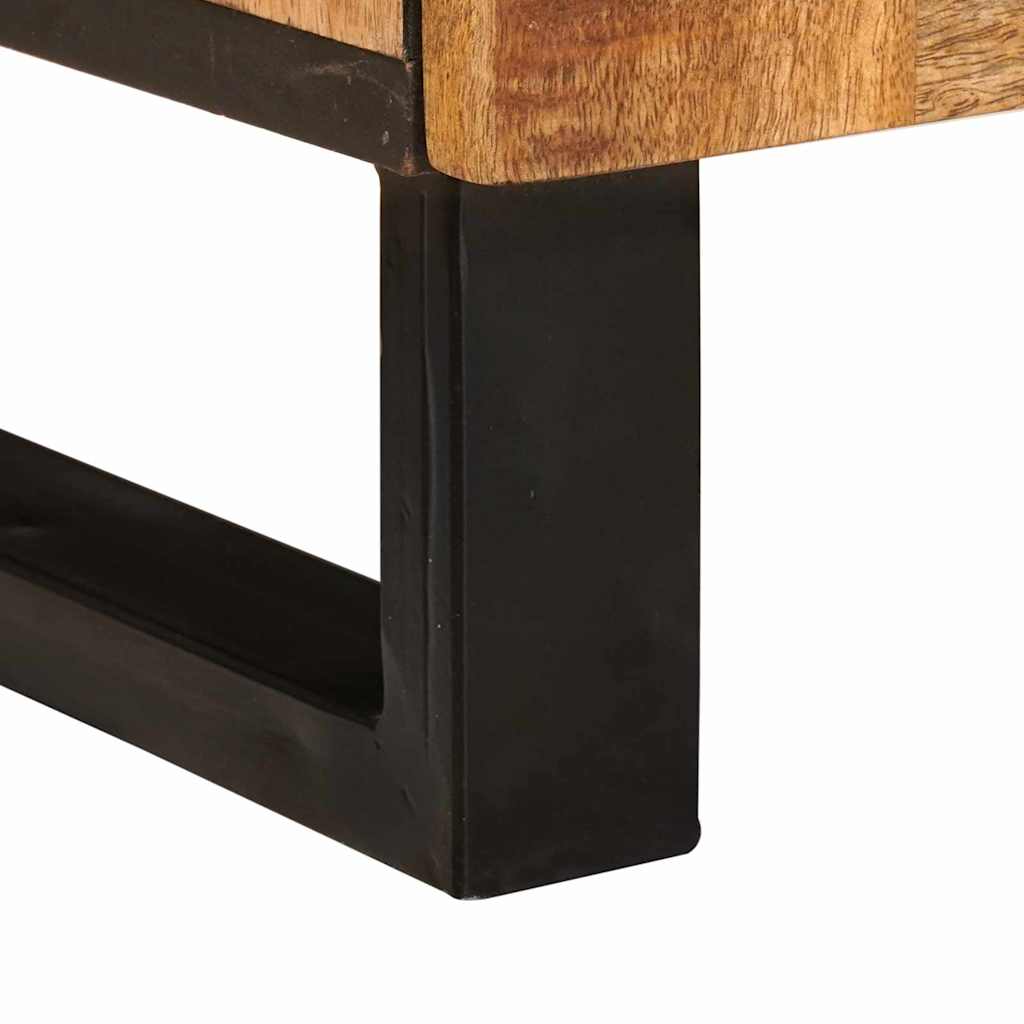 Mueble de TV Marrón 100 x 33 x 46 cm Madera de mango maciza