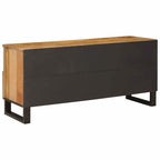 Mueble de TV Marrón 100 x 33 x 46 cm Madera de mango maciza
