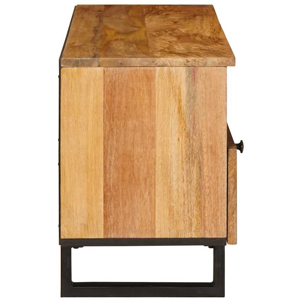 Mueble de TV Marrón 100 x 33 x 46 cm Madera de mango maciza