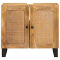 Mueble de lavabo para baño con estante Marrón 62 x 33 x 58 cm