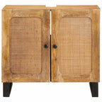 Mueble de lavabo para baño con estante Marrón 62 x 33 x 58 cm