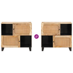 Aparador Marrón 80 x 33 x 75 cm Madera de mango maciza