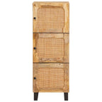 Aparador alto Marrón 90 x 33 x 75 cm Madera de mango maciza