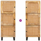 Aparador alto Marrón 90 x 33 x 75 cm Madera de mango maciza