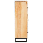 Aparador alto Marrón 90 x 33 x 75 cm Madera de mango maciza