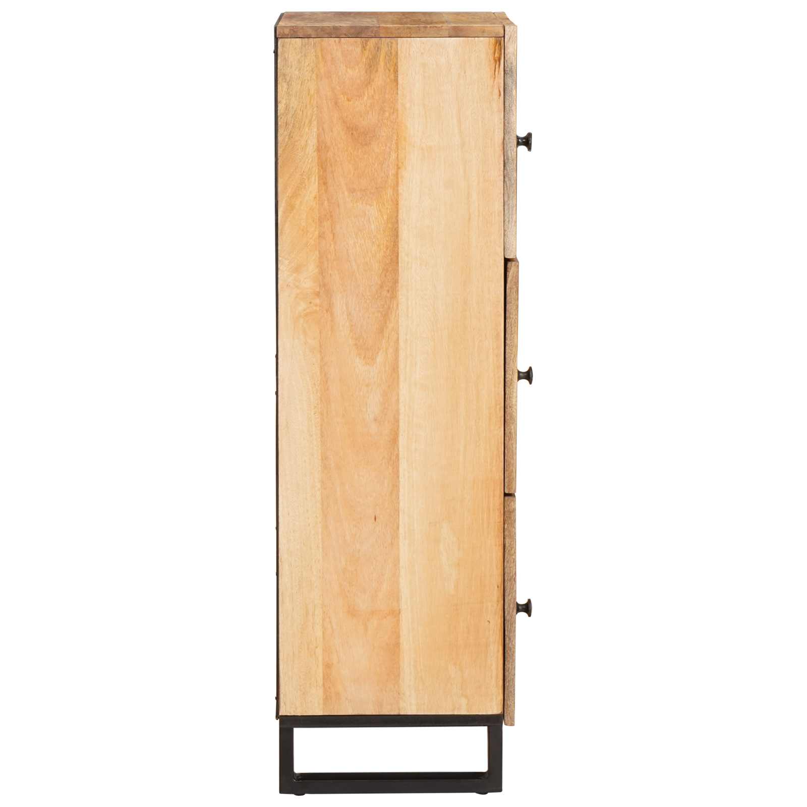 Aparador alto Marrón 90 x 33 x 75 cm Madera de mango maciza