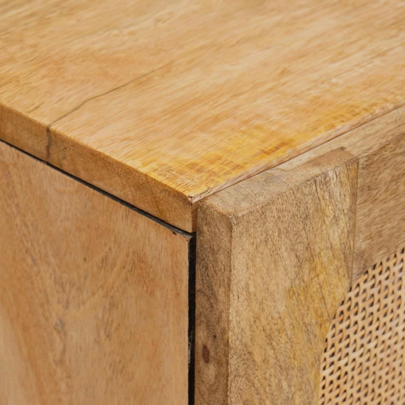 Aparador alto Marrón 40 x 33 x 110 cm Madera de mango maciza