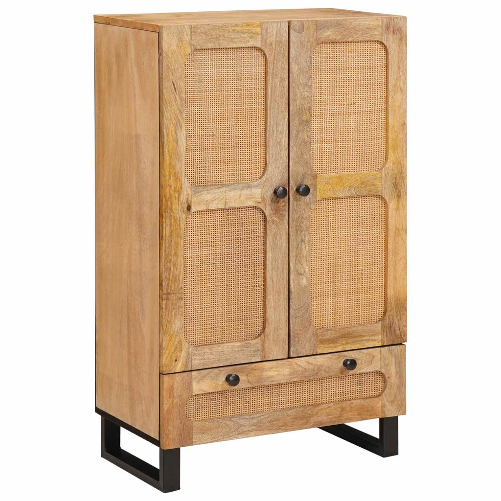 Aparador alto Marrón 40 x 33 x 110 cm Madera de mango maciza