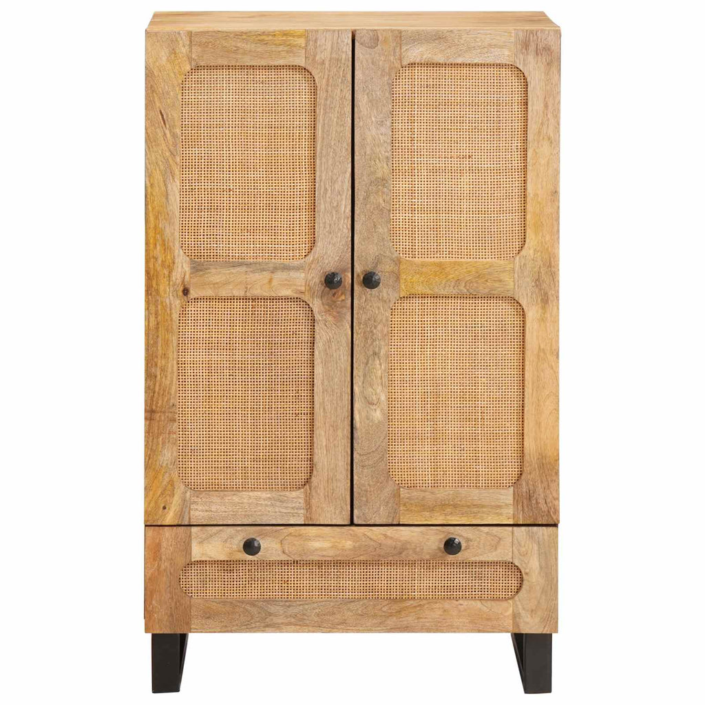 Aparador alto Marrón 40 x 33 x 110 cm Madera de mango maciza