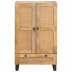 Aparador alto Marrón 40 x 33 x 110 cm Madera de mango maciza