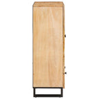 Aparador alto Marrón 40 x 33 x 110 cm Madera de mango maciza