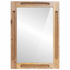 Espejo de baño Marrón 50 x 2,5 x 70 cm Madera de mango maciza