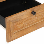 Mesa de noche Marrón Claro 40 x 33 x 46 cm Madera de ingeniería