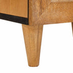 Mesa de noche Marrón Claro 40 x 33 x 46 cm Madera de ingeniería