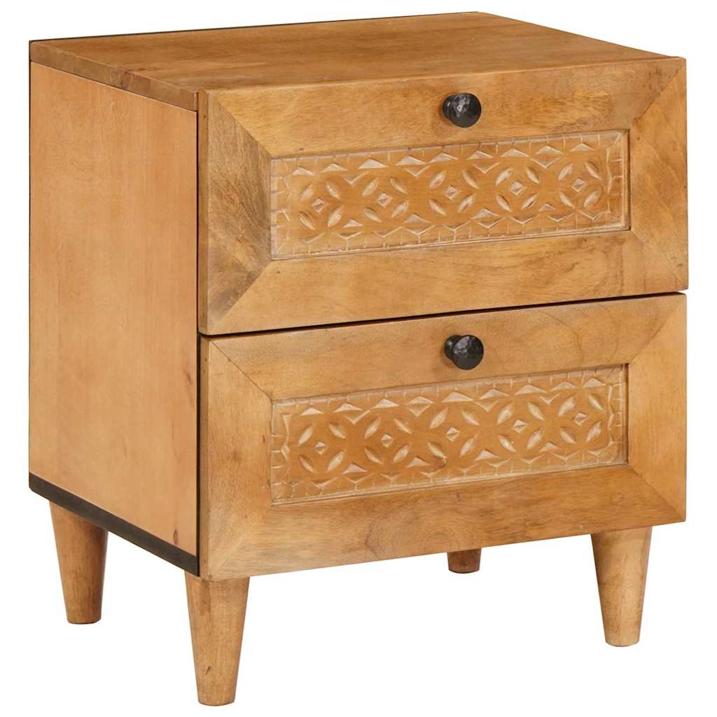 Mesa de noche 2 pcs Marrón Claro 40 x 33 x 46 cm