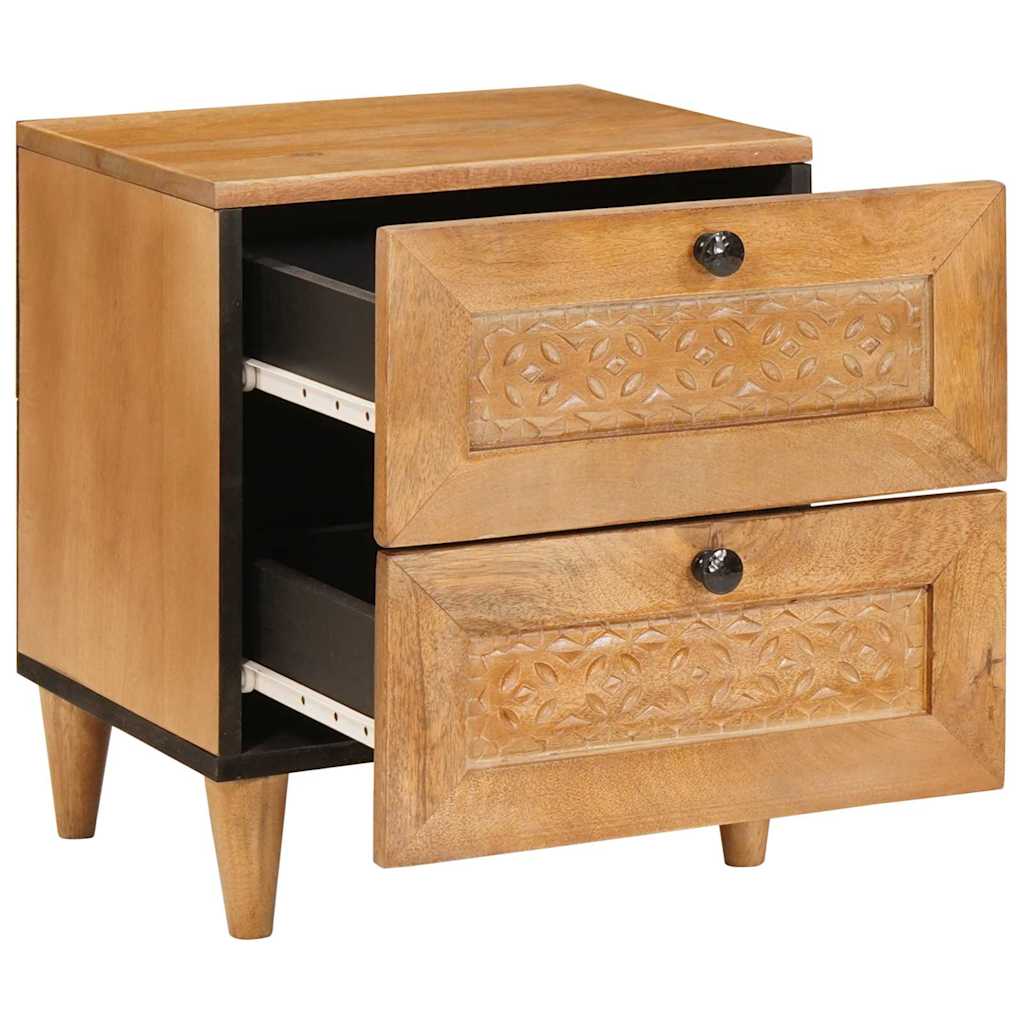 Mesa de noche 2 pcs Marrón Claro 40 x 33 x 46 cm