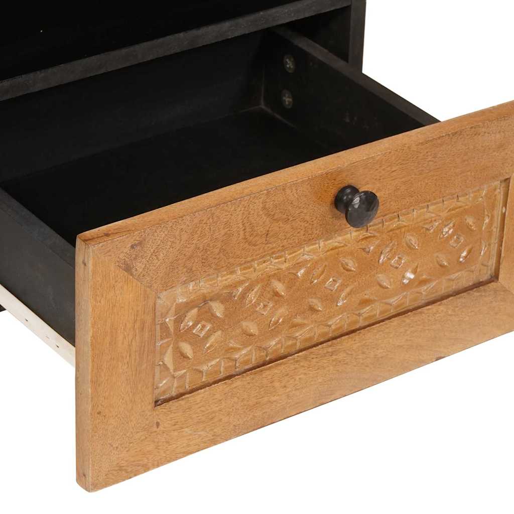 Mesa de noche Marrón Claro 40 x 33 x 46 cm Madera de ingeniería