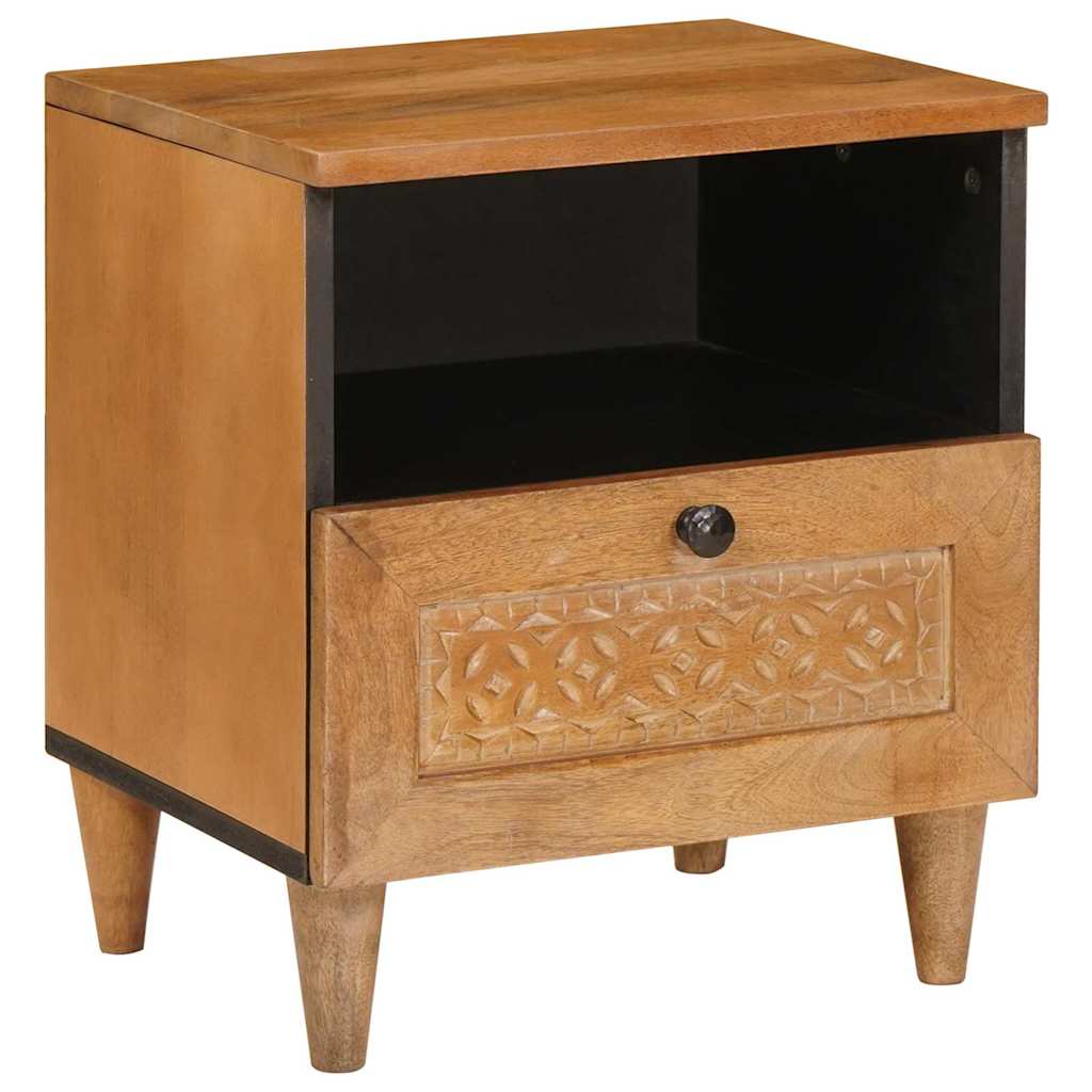 Mesa de noche Marrón Claro 40 x 33 x 46 cm Madera de ingeniería