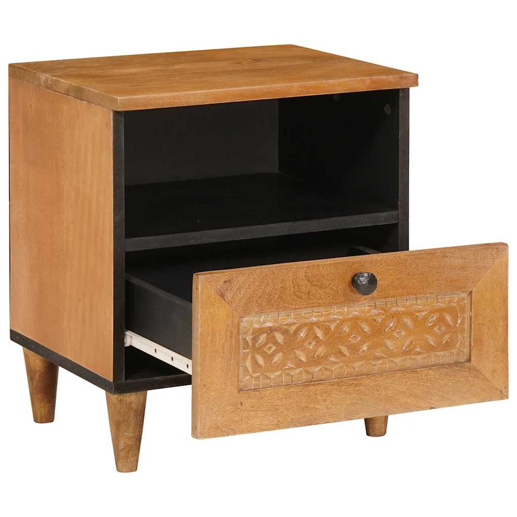 Mesa de noche 2 pcs Marrón Claro 40 x 33 x 46 cm