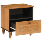 Mesa de noche 2 pcs Marrón Claro 40 x 33 x 46 cm