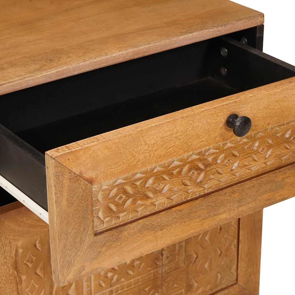 Mesa de noche Marrón Claro 50 x 33 x 60 cm Madera de ingeniería