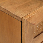 Mesa de noche Marrón Claro 50 x 33 x 60 cm Madera de ingeniería