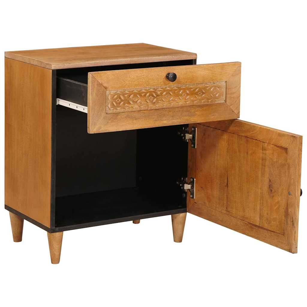 Mesa de noche Marrón Claro 50 x 33 x 60 cm Madera de ingeniería