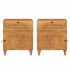 Mesa de noche Marrón Claro 50 x 33 x 60 cm Madera de ingeniería