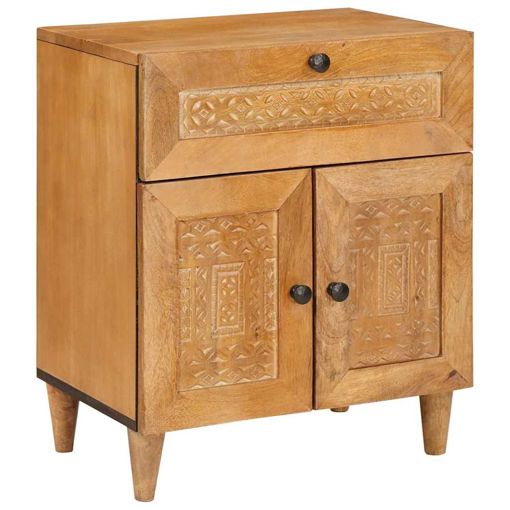 Mesa de Cabeceira Branca 50 x 33 x 60 cm Madeira Composta