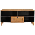 Mueble de TV con cajón 100 x 33 x 46 cm Madera de mango maciza