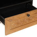 Mueble de TV con cajón 80 x 33 x 46 cm Madera de mango maciza