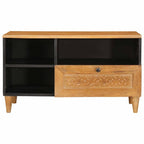 Mueble de TV con cajón 80 x 33 x 46 cm Madera de mango maciza