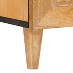 Mueble de TV con cajón 100 x 33 x 46 cm Madera de mango maciza