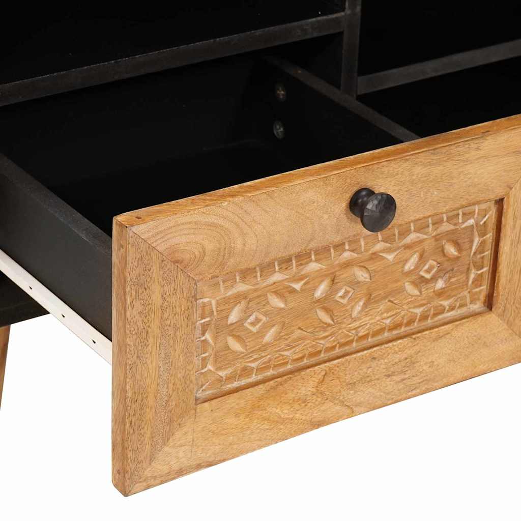 Mueble de TV con cajón 100 x 33 x 46 cm Madera de mango maciza