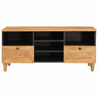 Mueble de TV con cajón 100 x 33 x 46 cm Madera de mango maciza