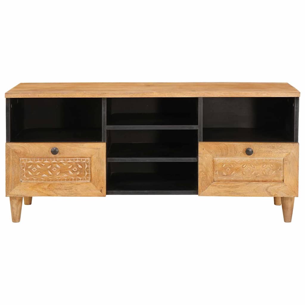 Mueble de TV con cajón 100 x 33 x 46 cm Madera de mango maciza