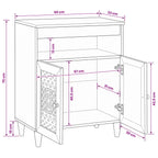 Vitrina Marrón claro 33.5 x 60 x 75 cm