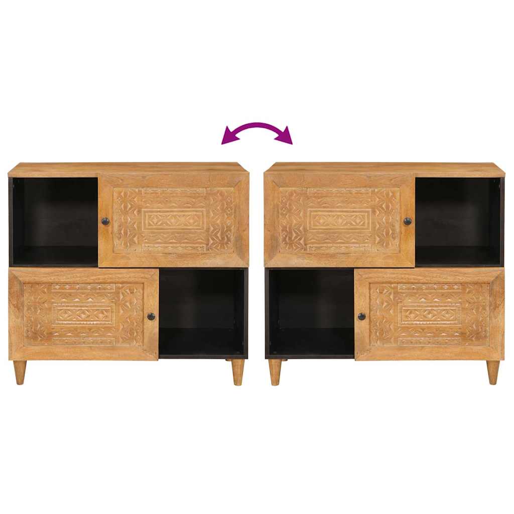 Aparador 80 x 33 x 75 cm Madera de mango maciza