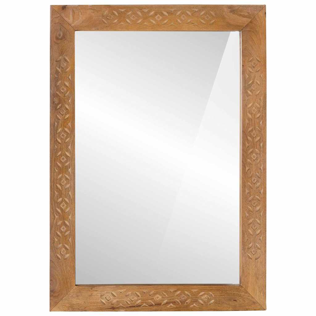 espejo de pared 70 x 50 cm Madera de Ingeniería y Vidrio