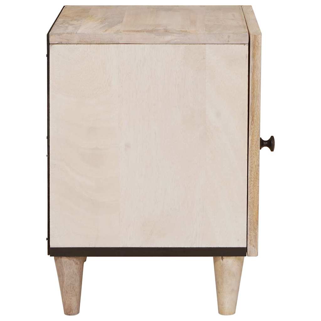 Mesa de noche 2 pcs Blanco 80 x 50 x 40 cm Madera de ingeniería