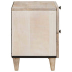Mesa de noche Blanco 40 x 33 x 46 cm Madera de ingeniería