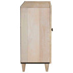 Vitrina Blanco 60 x 33 x 75 cm madera maciza de mango