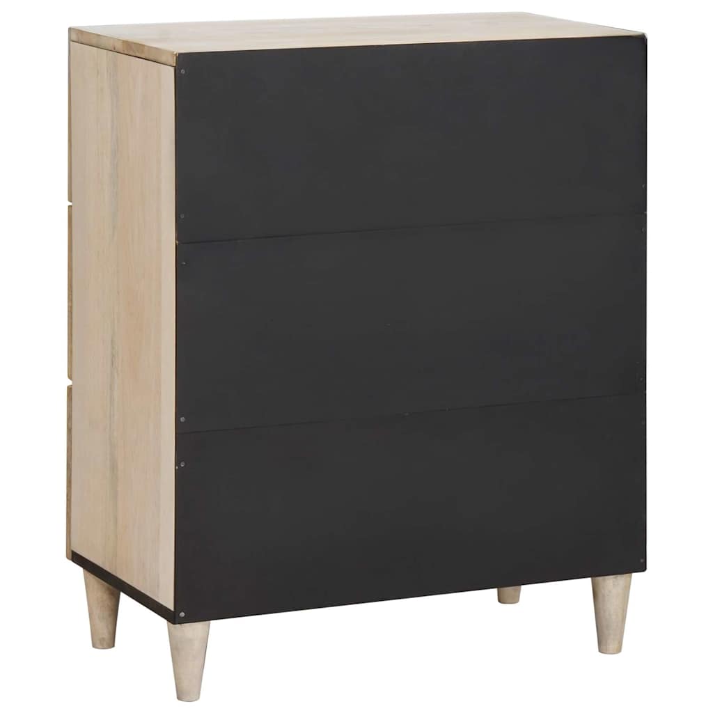 Vitrina Blanco 60 x 33 x 75 cm madera maciza de mango