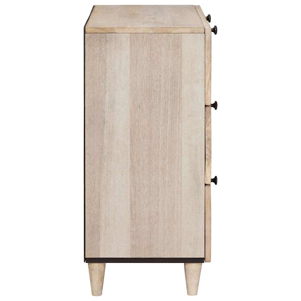 Vitrina Blanco 60 x 33 x 75 cm madera maciza de mango