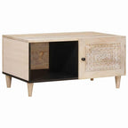 Mesa de centro Blanco 100 x 54 x 40 cm Madera de ingeniería