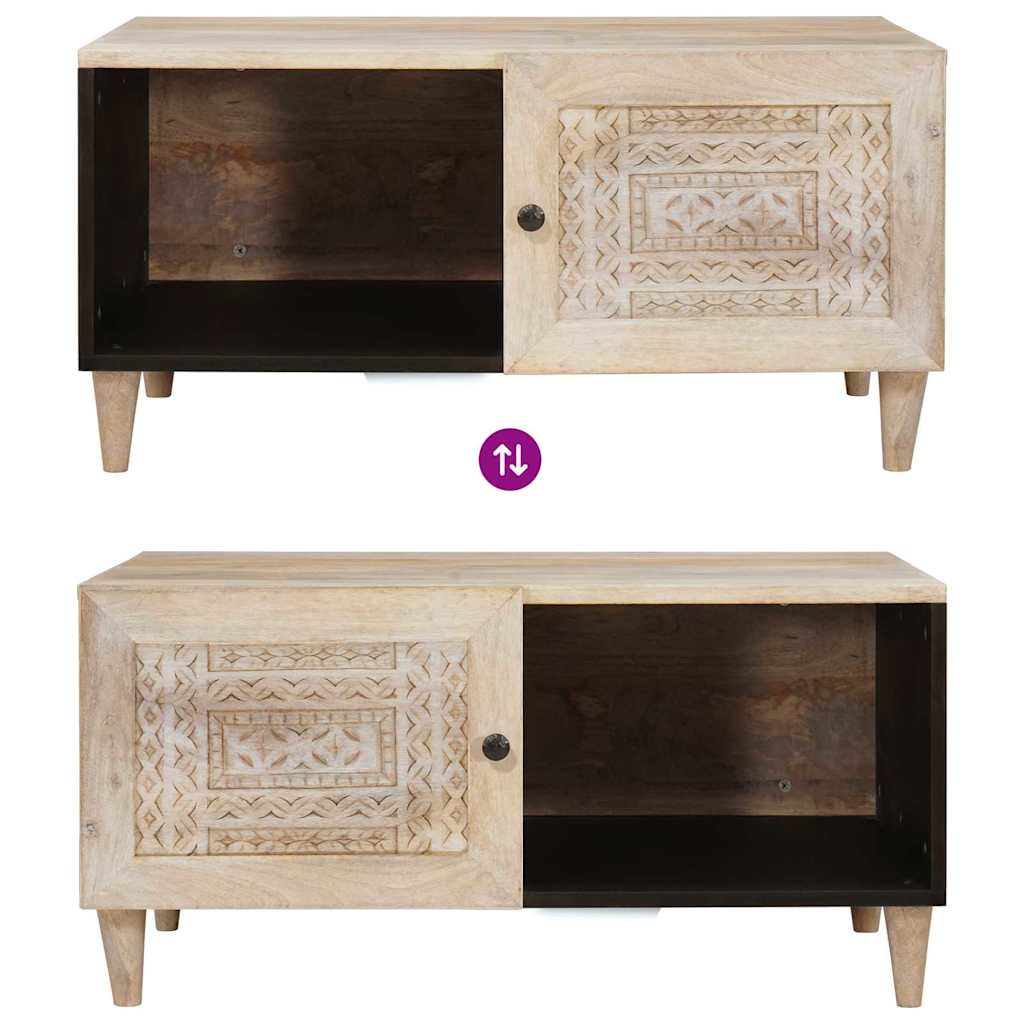 Mesa de centro Blanco 100 x 54 x 40 cm Madera de ingeniería