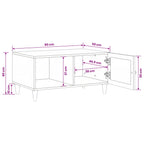 Mesa de centro Blanco 100 x 54 x 40 cm Madera de ingeniería
