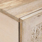 Mesa de centro Blanco 80 x 54 x 40 cm Madera de ingeniería